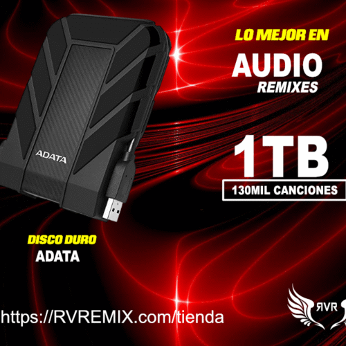 DISCO DURO EXTERNO 1 TB AUDIO REMIXES
