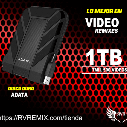 DISCO DURO EXTERNO 1 TB VIDEO REMIXES