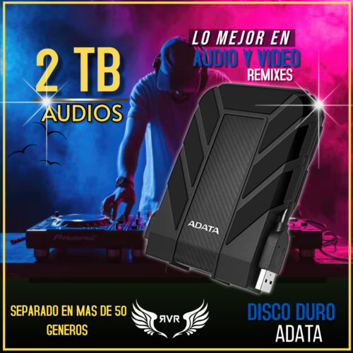 DISCO DURO EXTERNO 2 TB AUDIO REMIXES